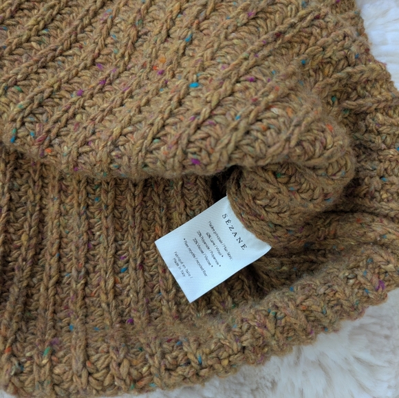 Sezane Nico Turmeric Half Zip Wool Blend Pullover Sweater - Picture 8 of 12